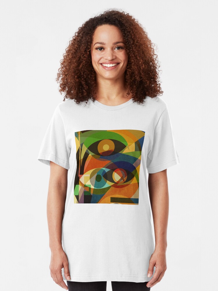 Alternate view of Space Shapes FOUR Slim Fit T-Shirt