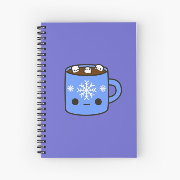 Mug of hot chocolate with cute marshmallows Spiral Notebook