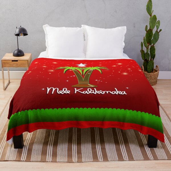 Item preview, Red Mele Kalikimaka Palm Tree for Xmas designed and sold by Art2Me.