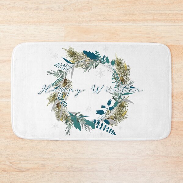 Item preview, Winter Wreath - Happy Winter designed and sold by MaplewoodMerch.