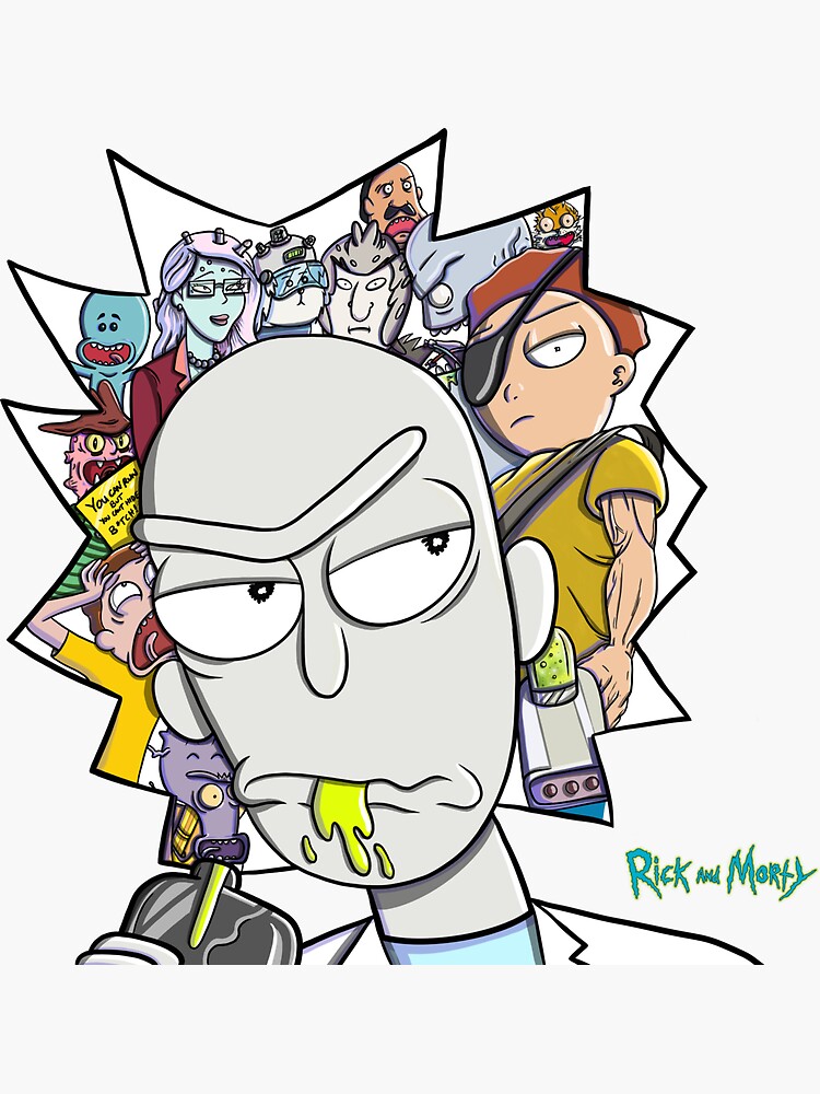 Rick and Morty fan art I by Lawyartist