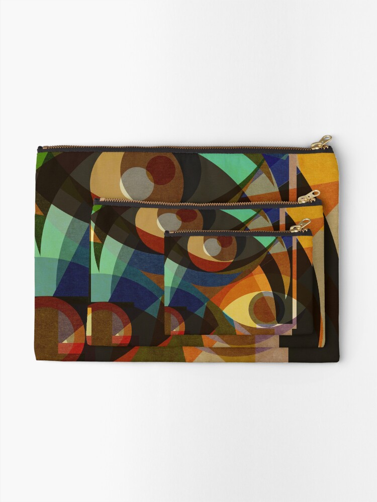 Alternate view of Space Shapes THREE Zipper Pouch