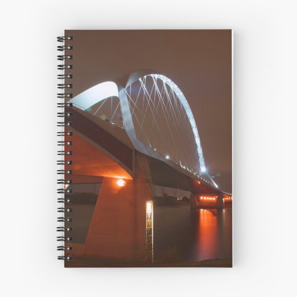 Item preview, Nijmegen, Oversteek bridge by night designed and sold by ArtJohannes.