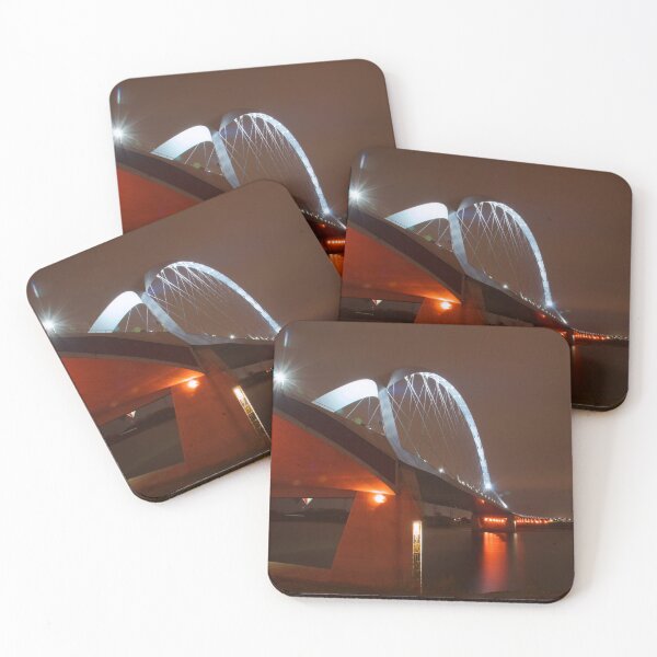 Item preview, Nijmegen, Oversteek bridge by night designed and sold by ArtJohannes.