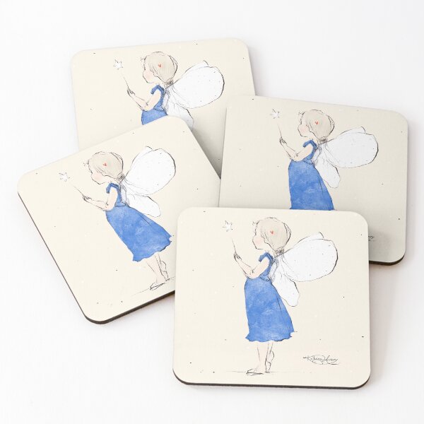 Item preview, Blue Angel Fairy Illustration designed and sold by Katrina Avery Studio.