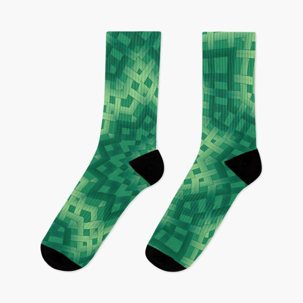 Item preview, Green basket weave designed and sold by fuzzyfox.