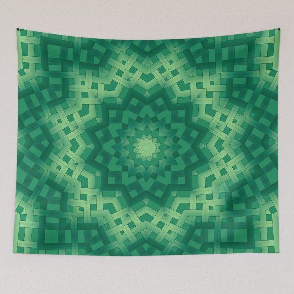 Item preview, Green basket weave designed and sold by fuzzyfox.