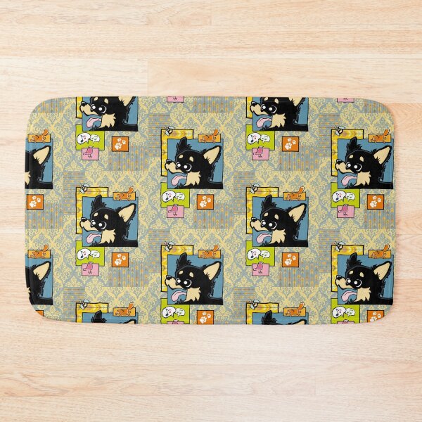 Item preview, Chihuahua - Long Hair - Black (Collage) designed and sold by TheChicken.