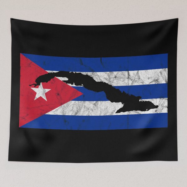 Item preview, Cuba Silhouette Flag designed and sold by crizzinho.