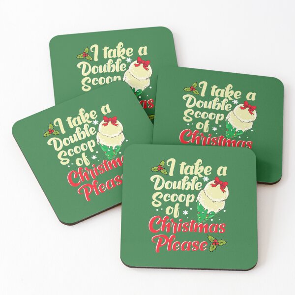 Item preview, Christmas Ice cream Quotation Xmas Gift Double scoop of Christmas! designed and sold by Jelisandie.
