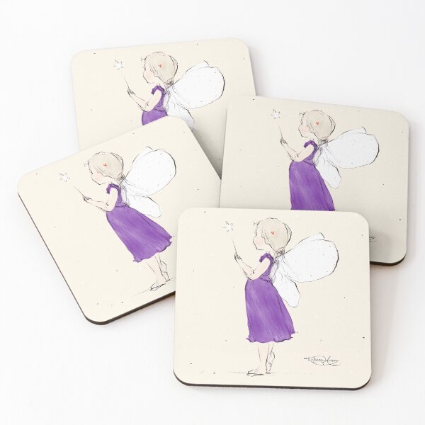 Item preview, Purple Angel Fairy Illustration designed and sold by Katrina Avery Studio.