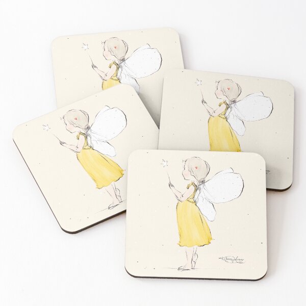 Item preview, Yellow Angel Fairy Illustration designed and sold by Katrina Avery Studio.