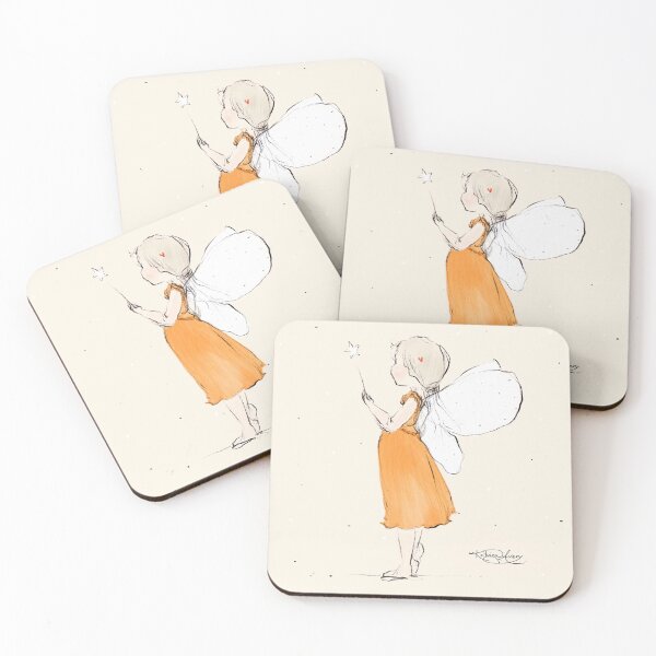 Item preview, Orange Angel Fairy Illustration designed and sold by Katrina Avery Studio.