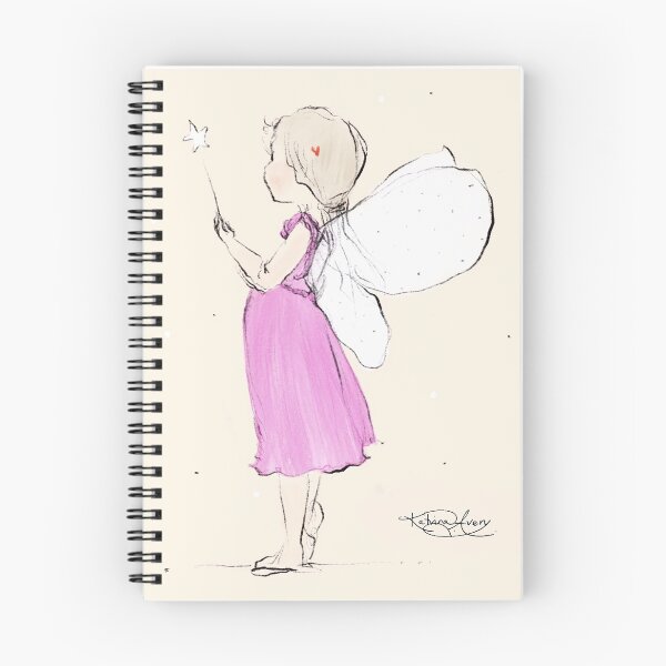 Item preview, Pink Angel Fairy Illustration designed and sold by Katrina Avery Studio.