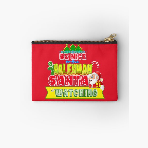 Item preview, Be Nice to the Salesman Santa is Watching Gift Idea designed and sold by werdanepo.
