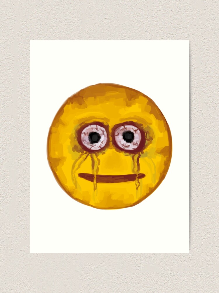 Cursed Emoji (Painted) | Art Print