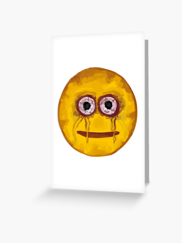 Cursed Emoji (Painted) | Greeting Card