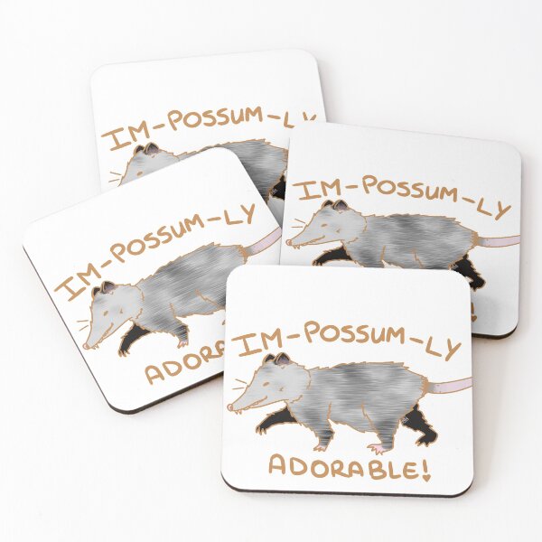Item preview, Im- possum- ly adorable possum pun designed and sold by Ninneko.