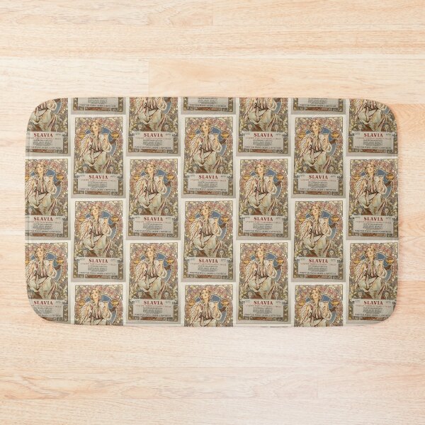 Item preview, slavia poster design vintage art - Alphonse Mucha designed and sold by Vintage Designs +.