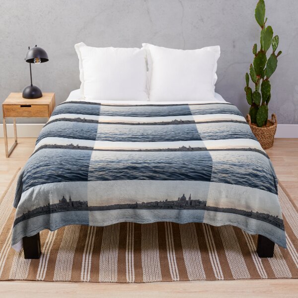 Item preview, Mediterranean Silk - Valletta, Malta Skyline designed and sold by Georgia Mizuleva.