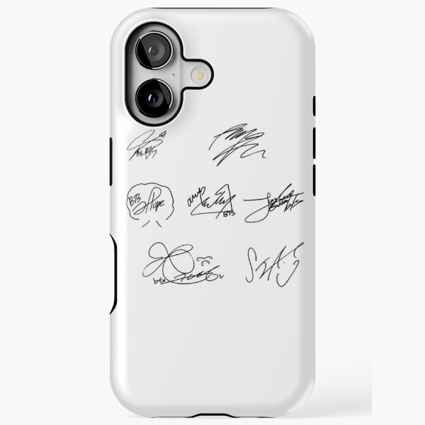 BTS signatures iPhone Tough Case
