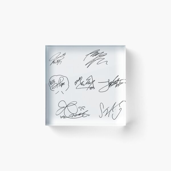 Item preview, BTS signatures designed and sold by kpopmusicn1.