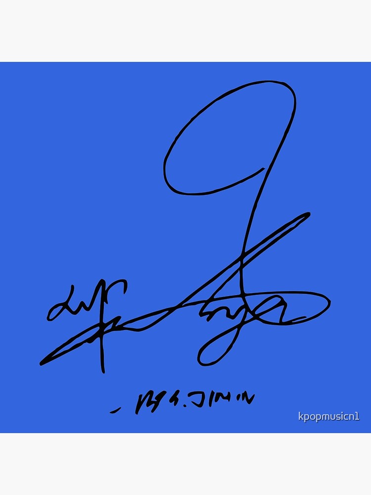 BTS Jimin signature | Greeting Card