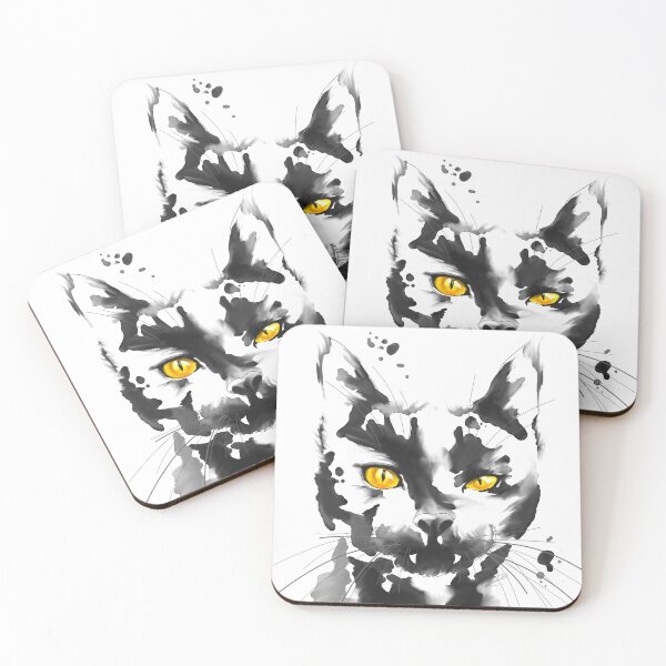 Item preview, Inky Black Cat designed and sold by WhiteWolfeUK.