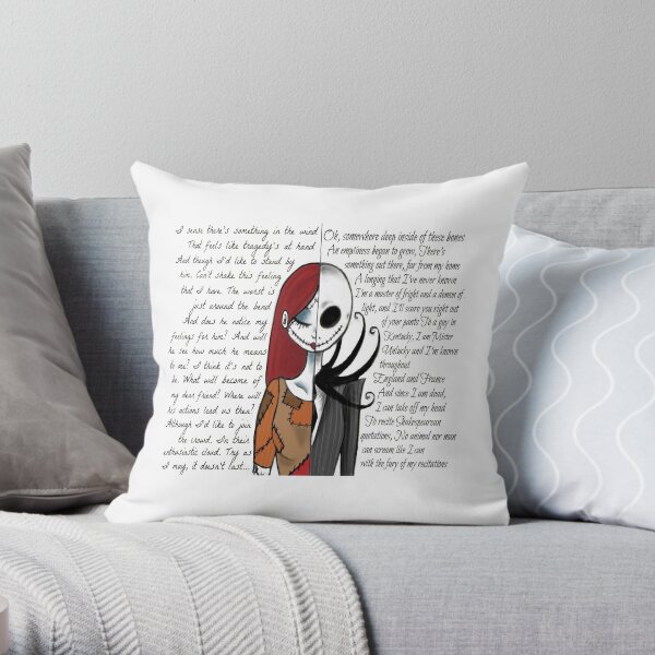 Nightmare Before Christmas Throw Pillow