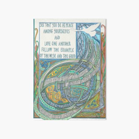St. Columba's Blessing Art Board Print