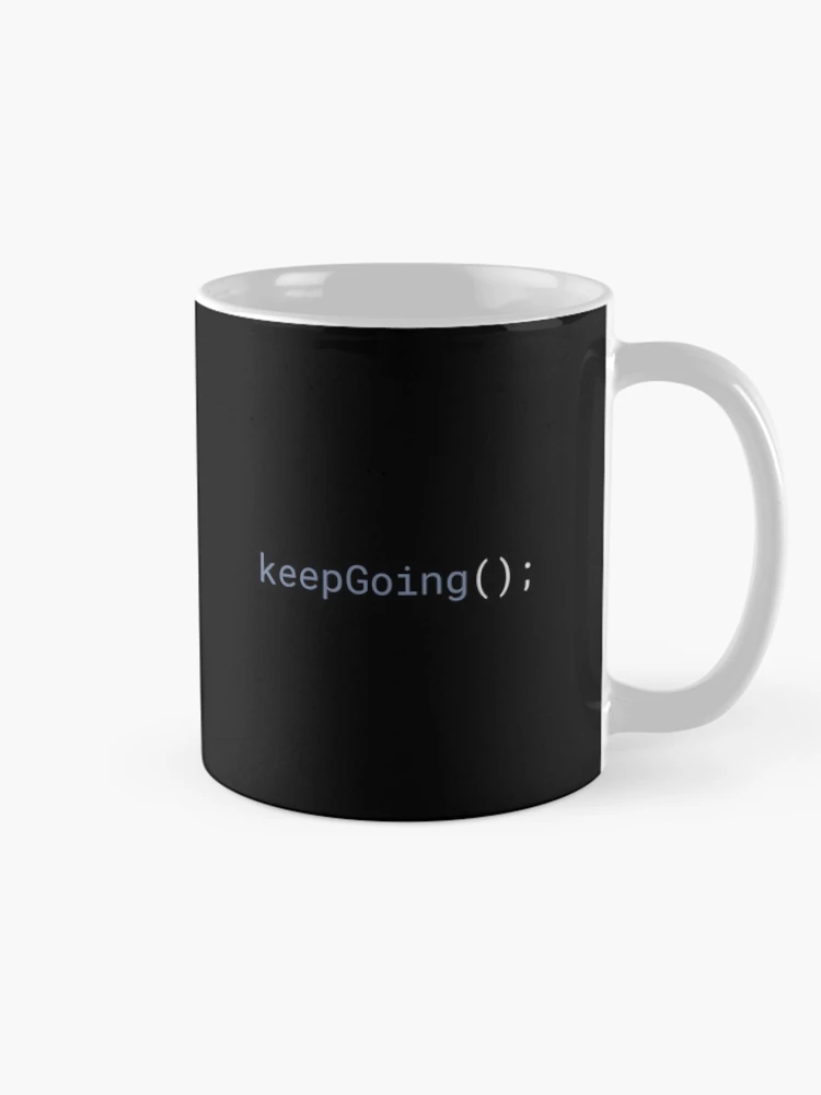 Thumbnail 3 of 6, Coffee Mug, JavaScript - Keep Going designed and sold by developer-gifts.
