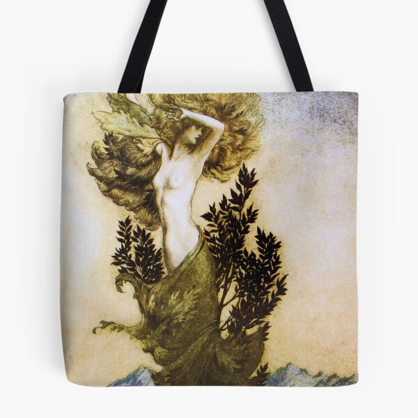 Item preview, Daphne into a tree - Comus by Arthur Rackham designed and sold by forgottenbeauty.