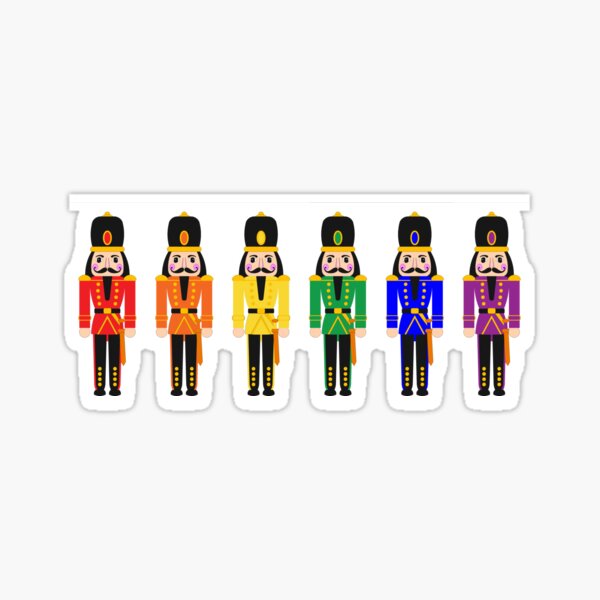 Rainbow Nutcrackers Sticker
