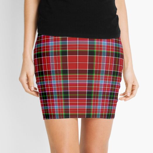 Aberdeen Scotland District Tartan Mini Skirt