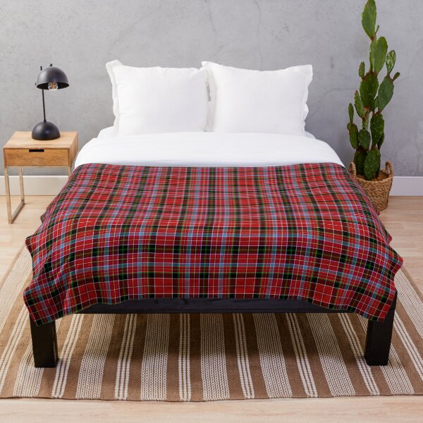 Aberdeen Scotland District Tartan Throw Blanket