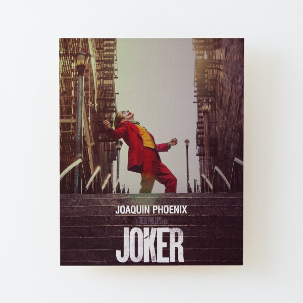 Joker movie poster Wood Mounted Print