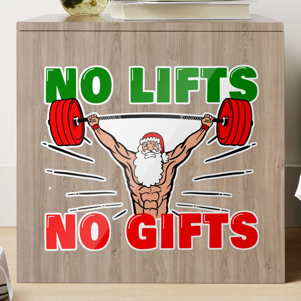 Santa Weight Lifting No Lift No Gift, Personalized Ceramic Ornament, F -  GoDuckee