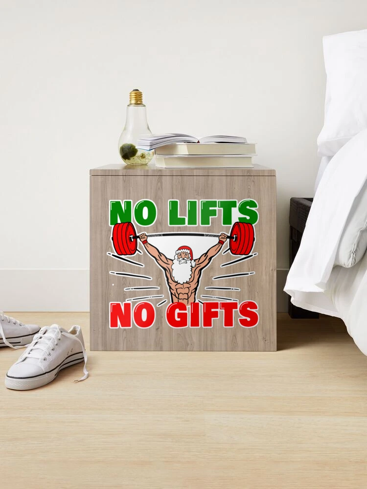 Santa Weight Lifting No Lift No Gift, Personalized Ceramic Ornament, F -  GoDuckee