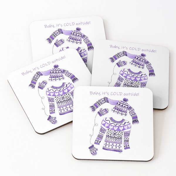 Item preview, Baby, It's Cold Outside - Purple designed and sold by TOCPaintsForMe.