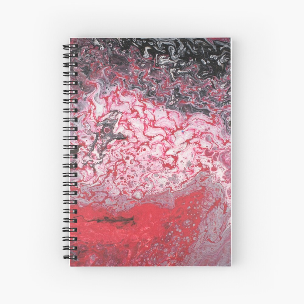 Crimson Sea of Fire Spiral Notebook