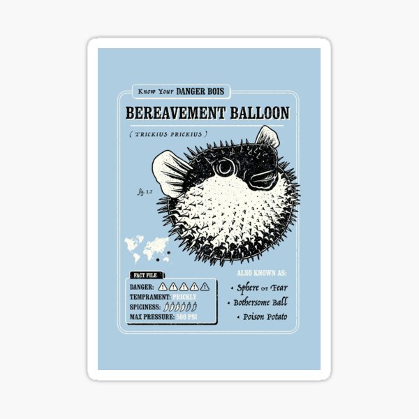 Ballon de deuil Sticker