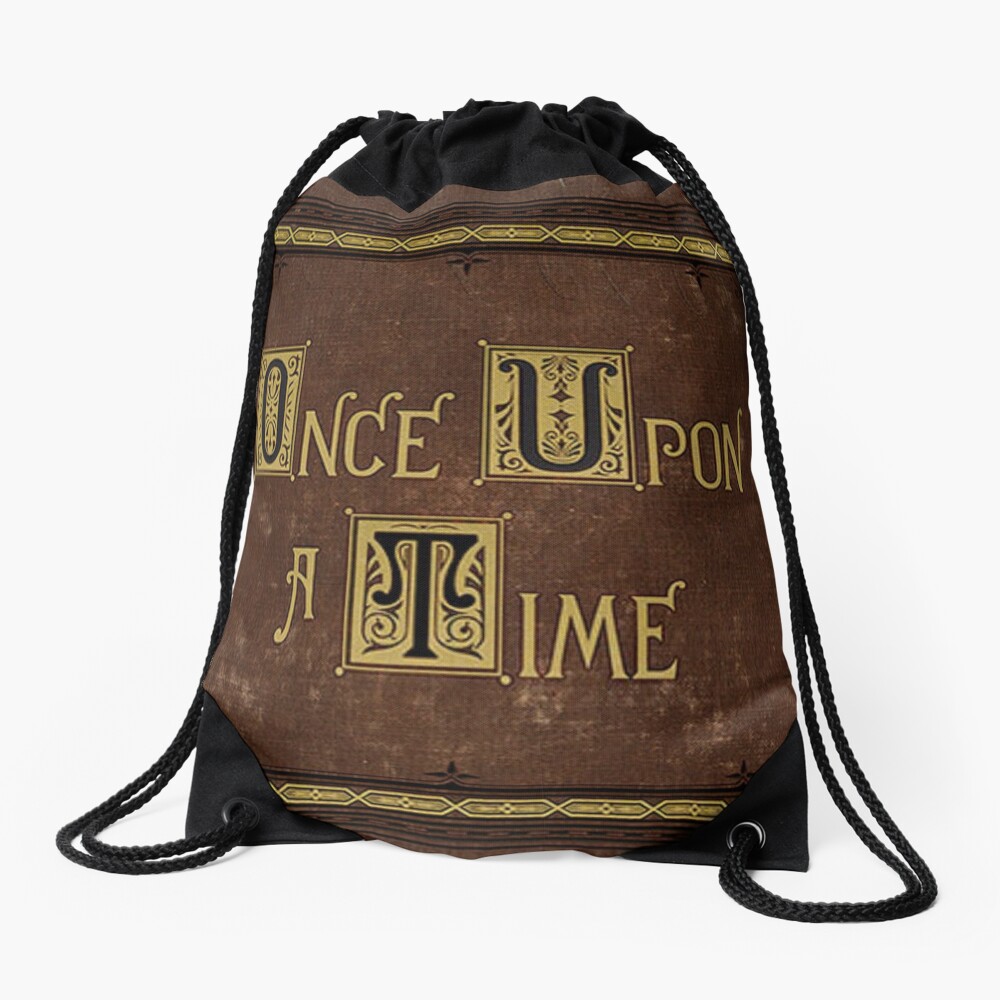 Once Upon A Time Book Drawstring Bag