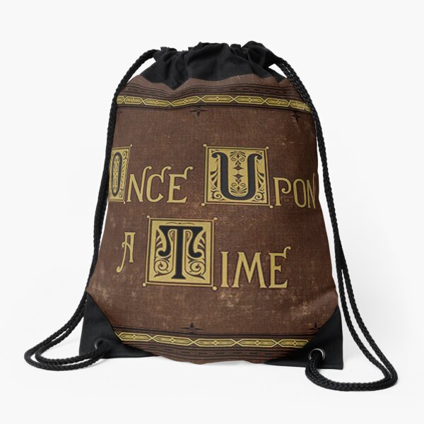 Once Upon A Time Book Drawstring Bag