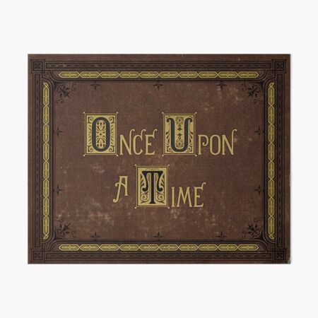Once Upon A Time Book Art Board Print