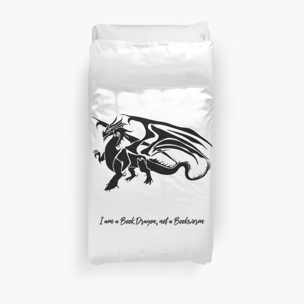 Book Dragons Duvet Cover