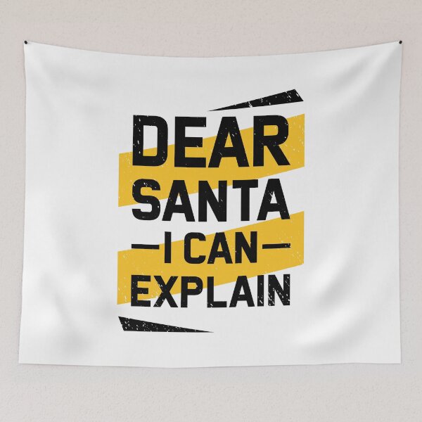 Item preview, Dear Santa I Can Explain - Santa Shirt - Christmas Gift Tee - Secret Santa Gift Shirt designed and sold by Melcu.