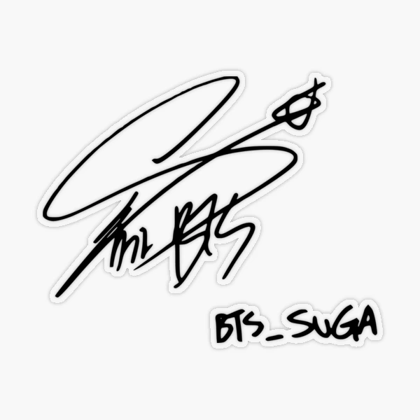 BTS 直筆サイン SUGA tst,medium,507x507-pad,600x600