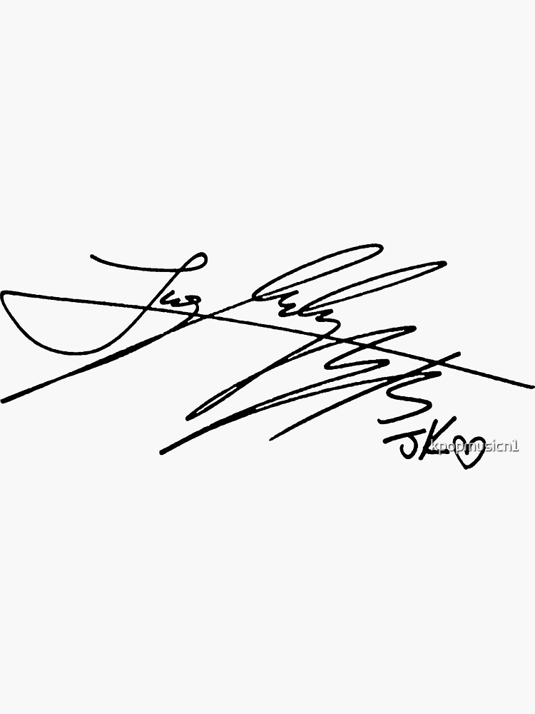 BTS JUNGKOOK サイン BTS Jungkook signature