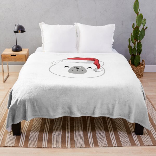 Item preview, Beary Christmas funny Christmas Polar Bear with Santa Hat designed and sold by Miftees.