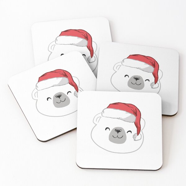 Item preview, Beary Christmas funny Christmas Polar Bear with Santa Hat designed and sold by Miftees.